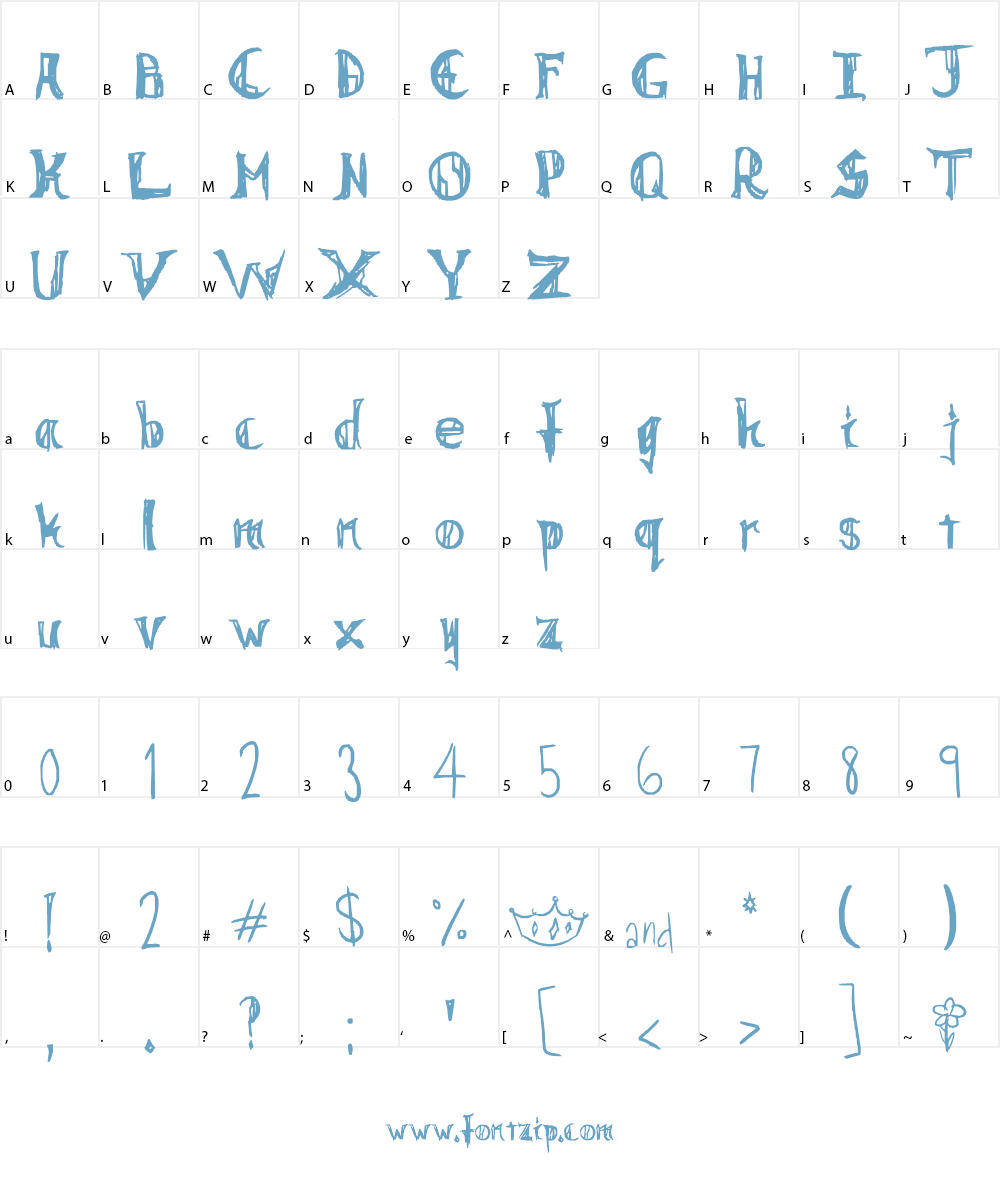 You are my Princess~ Font Character